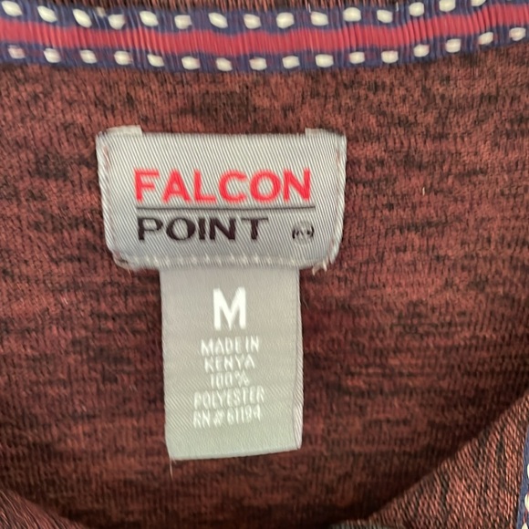Falcon Point Men's Medium 1/4 zip pullover - Picture 2 of 6